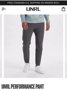 UNRL Men's Performance Chino Pants — Gray